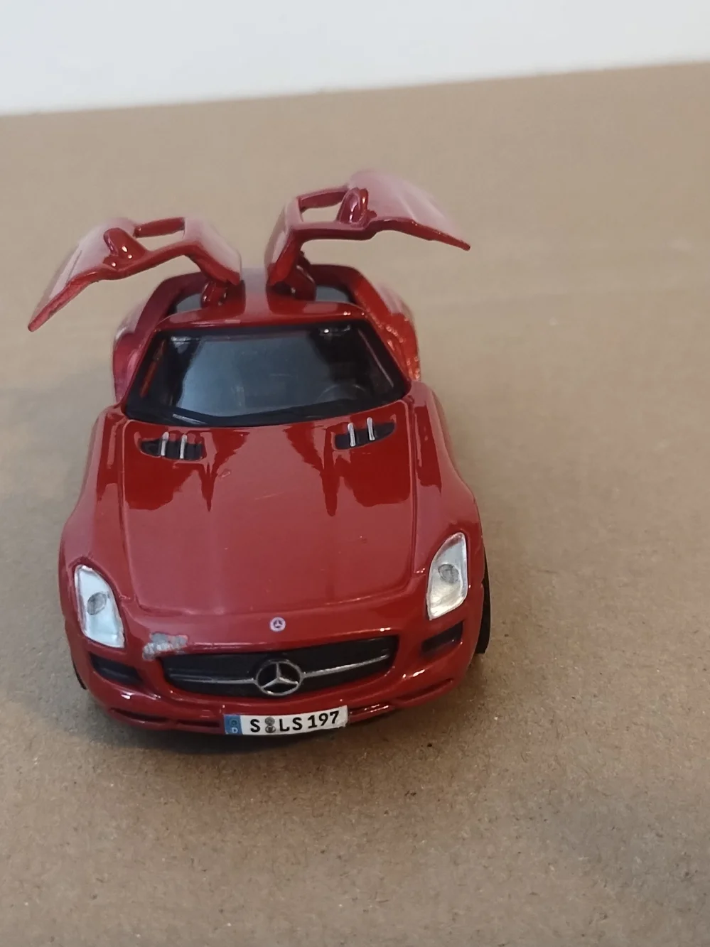 Red Mercedes-Benz SLS AMG Model Car Toy scale 1/40 diecast pull back
